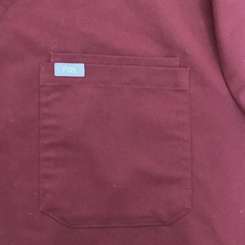 Figs mens burgundy